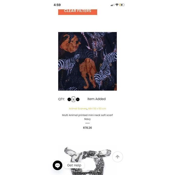Into Africa Scarf Shawl Wrap Animal Print Jungle Animal Graphic 40 x 70 in - Picture 7 of 7